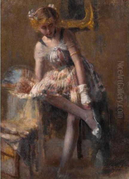 The Ballerina Oil Painting by Albert Roelofs