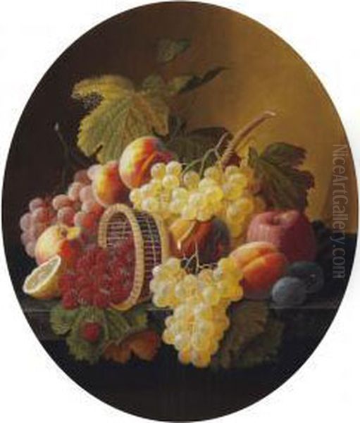 Still Life With Fruit Oil Painting by Severin Roesen