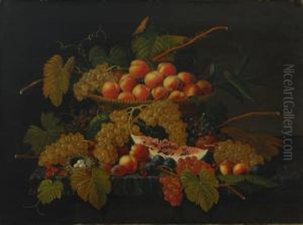 Still Life Oil Painting by Severin Roesen