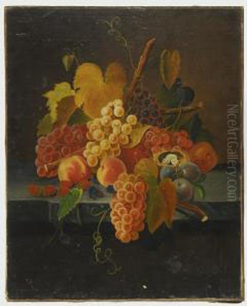 Still Life Oil Painting by Severin Roesen