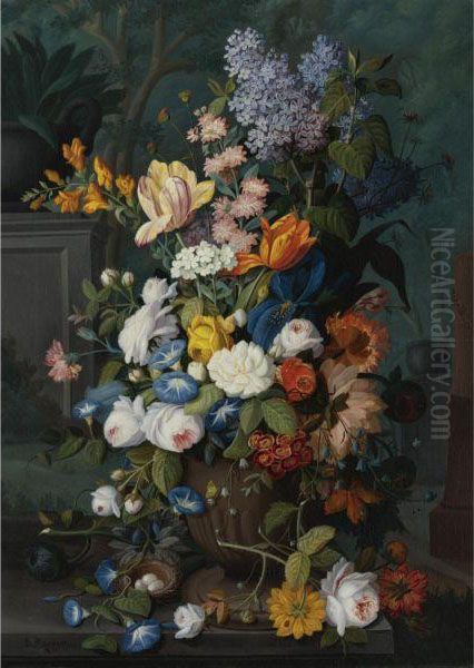 Flowers Oil Painting by Severin Roesen