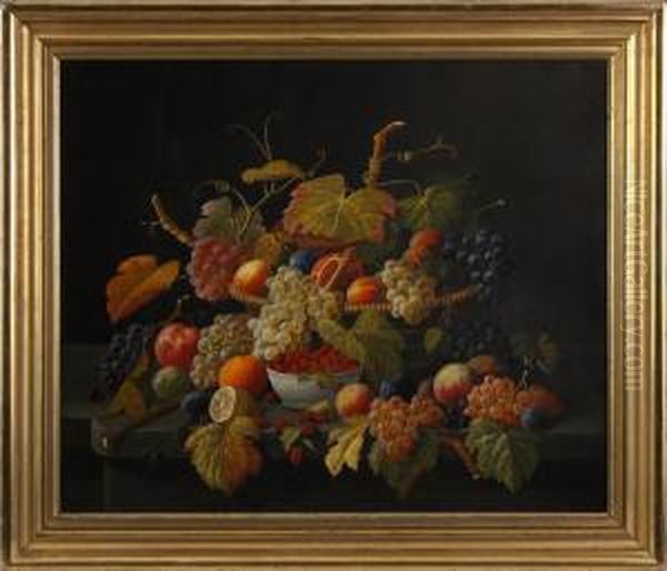 Still Life Oil Painting by Severin Roesen