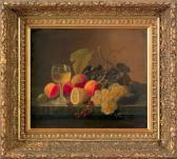 Still Life With Fruit Oil Painting by Severin Roesen