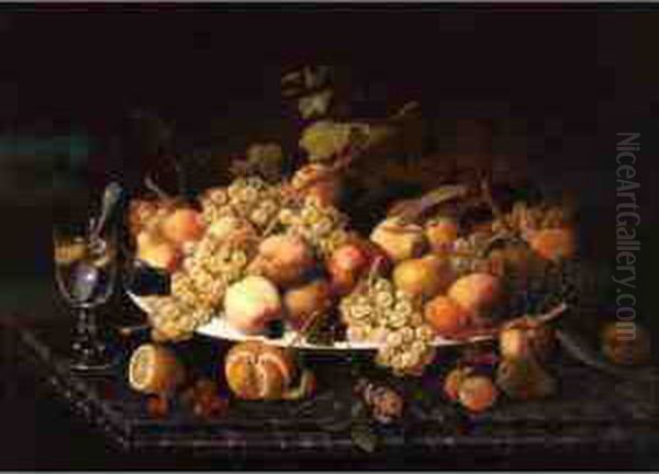 Still Life With Fruit Oil Painting by Severin Roesen