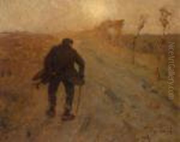 Strolling Farmer by Louis Albert Roessingh