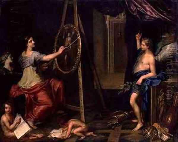 Allegory of Painting Oil Painting by Charles Alphonse Dufresnoy