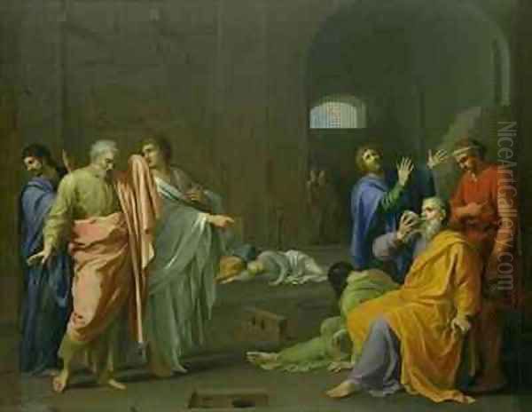 The Death of Socrates Oil Painting by Charles Alphonse Dufresnoy