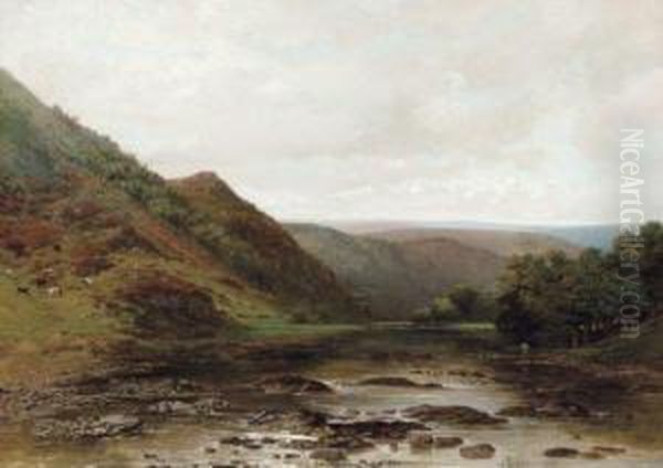 Paysage Fluvial Oil Painting by Francois Roffiaen