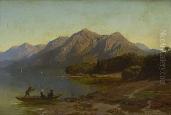 Am Chiemsee Oil Painting by Francois Roffiaen