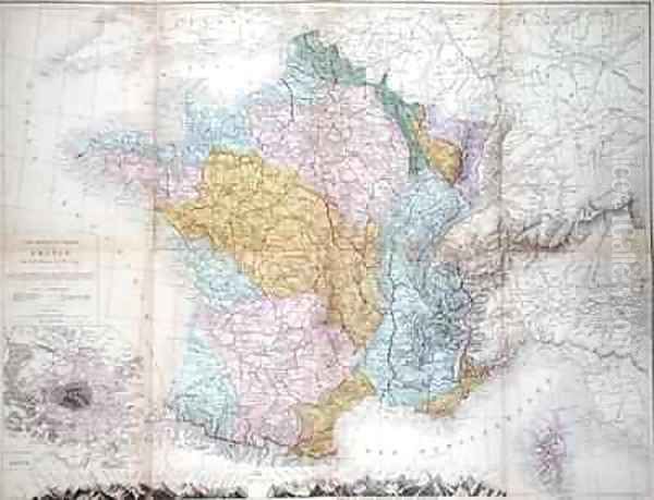 Map of France by M.M. & Leroy, Ch. Drioux