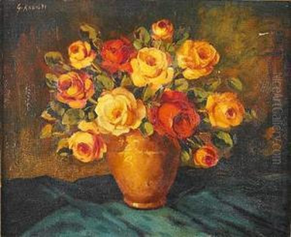 Bodegon De Flores Oil Painting by Karl Rohrhirsch