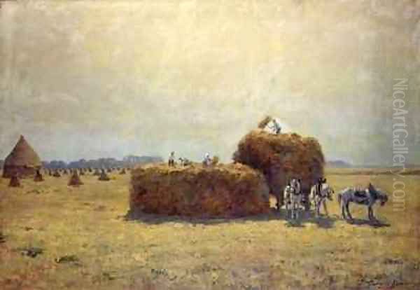 The Harvest Oil Painting by Pierre-Georges Dieterle