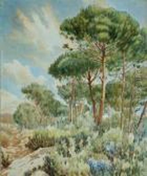 Bosque Oil Painting by Lluis Roig Ensenat