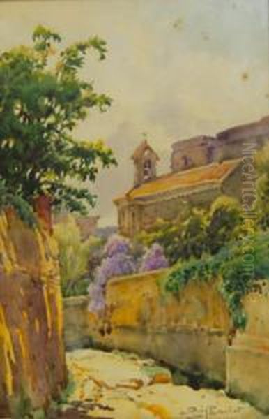 Med.: 46 X 31 Cm. <paisaje>. Fechada En 1935 Oil Painting by Lluis Roig Ensenat