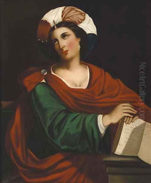 A Persian sybil Oil Painting by Domenico Zampieri (Domenichino)