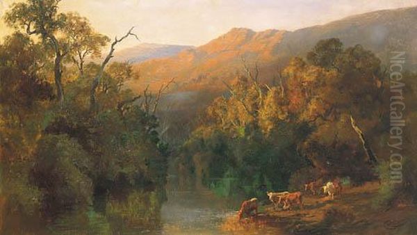 In The Buffalo Ranges, Victoria Oil Painting by Charles Rolando