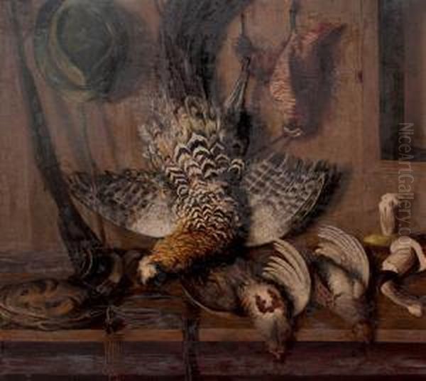 Hunting Still-life Oil Painting by Viktor Rolin