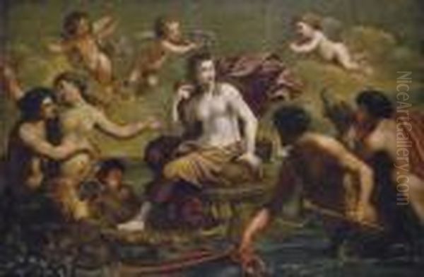 Galatea Oil Painting by Giovanni Francesco Romanelli