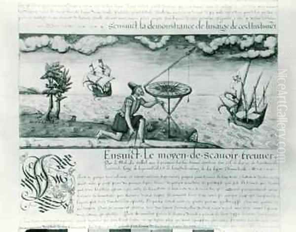 The Utilisation of the Sextant Oil Painting by Jacques Devaulx