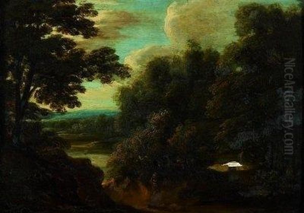 Waldlandschaft Oil Painting by Salomon Rombouts