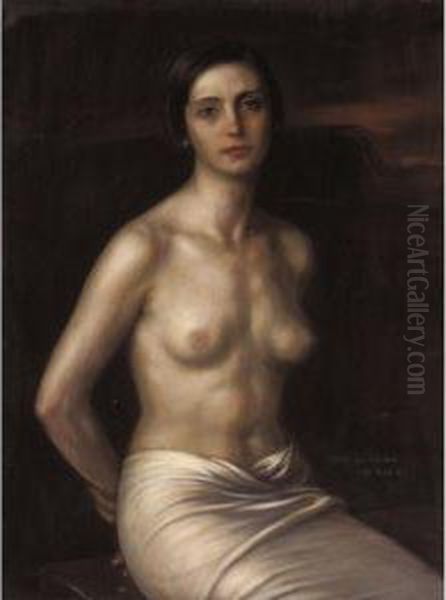 Esclava (the Slave) Oil Painting by Julio Romero De Torres