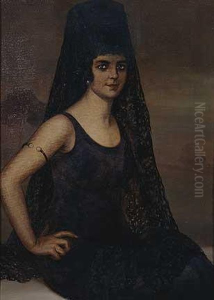 Pastora Imperio Oil Painting by Julio Romero De Torres