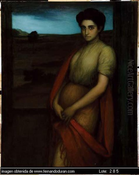 Untitled Oil Painting by Julio Romero De Torres