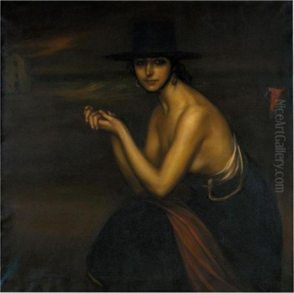 La Cordobesa Oil Painting by Julio Romero De Torres