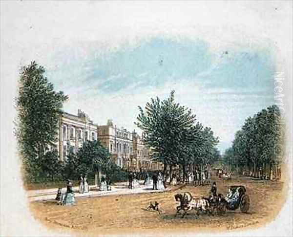 The Promenade Cheltenham Oil Painting by William Dickes