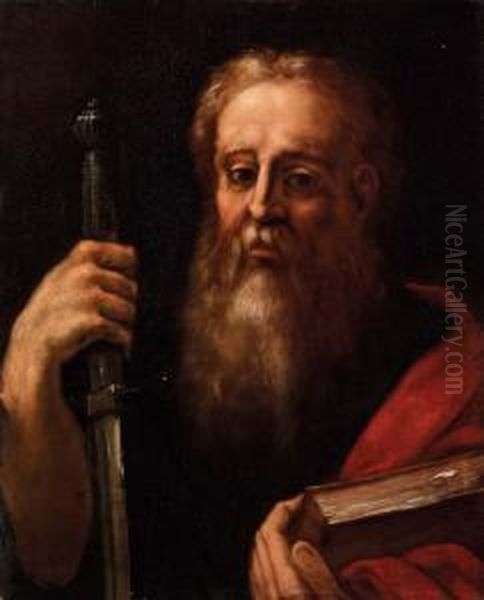 San Paolo Oil Painting by Cristoforo Pomarancio (Roncalli)