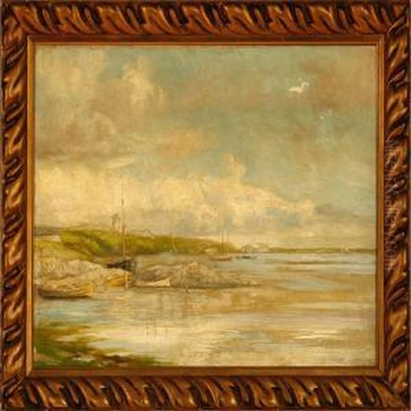 A Coastal Scene Oil Painting by Emmery Rondahl