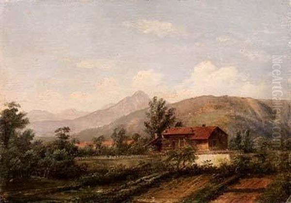 Paesaggio Oil Painting by Pietro Ronzoni