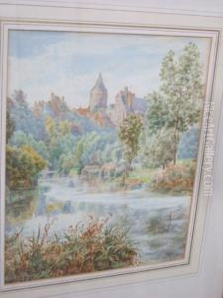 Chateau Dun Oil Painting by Thomas Matthew Rooke