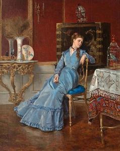 Contemplation Oil Painting by Albert Roosenboon