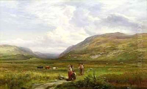 The Caledonian Valley Scotland Oil Painting by Mark Edwin Dockree