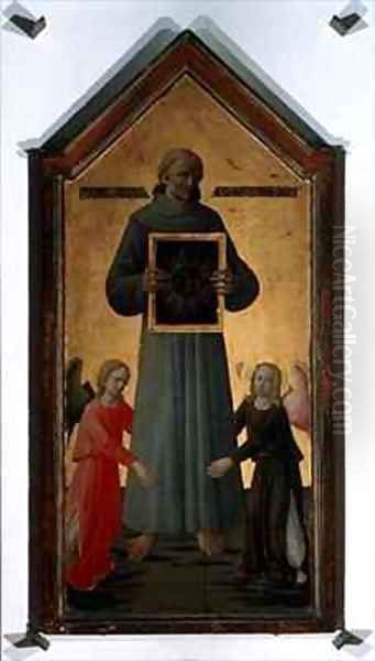 St Bernardino of Siena Oil Painting by Michelino Domenico di