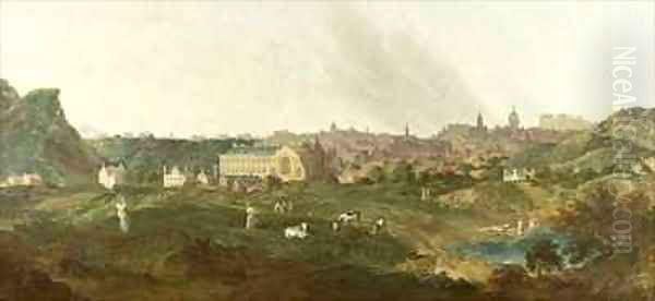 View of Edinburgh Oil Painting by William Delacour