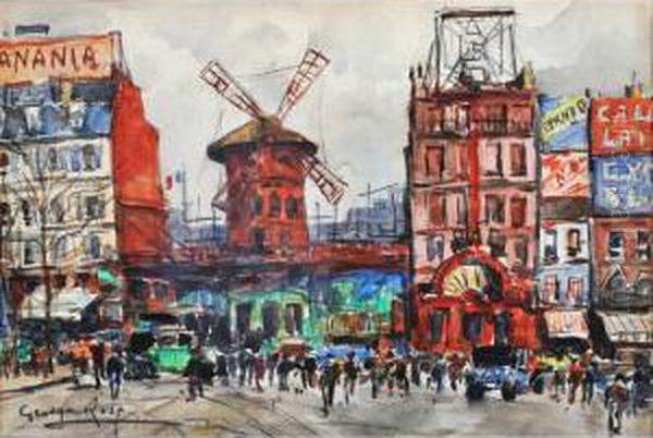 Le Moulin Rouge by Georges Rose