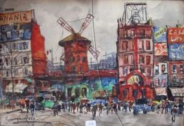 Le Moulin Rouge. by Georges Rose