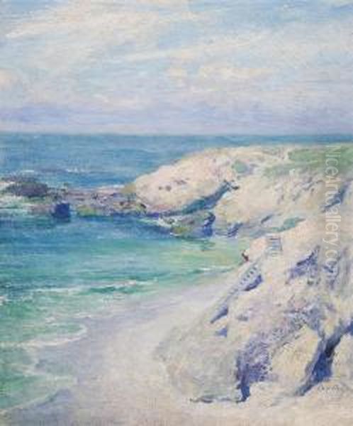 La Jolla Cove Oil Painting by Guy Rose