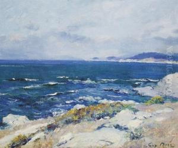 Carmel Coast Oil Painting by Guy Rose