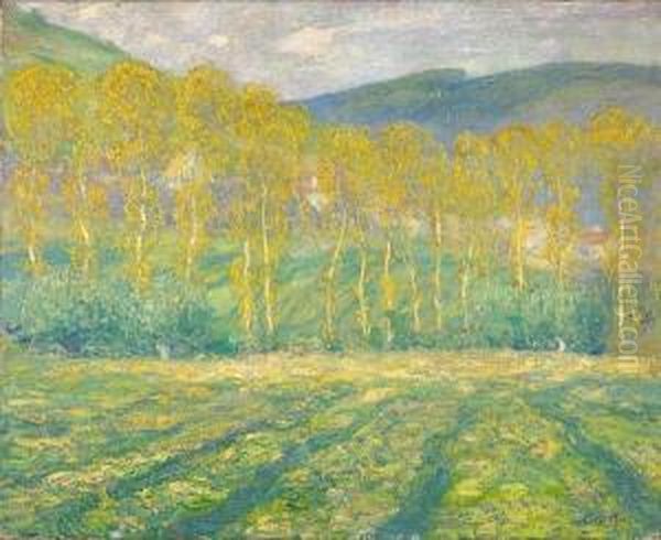 Yellow Trees, Giverny Oil Painting by Guy Rose