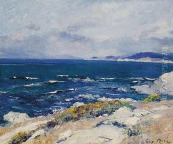 Carmel Coast Oil Painting by Guy Rose