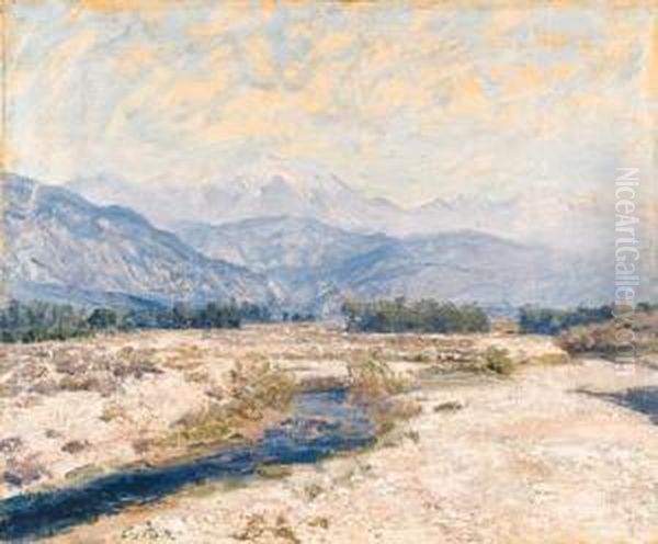 San Gabriel Wash Oil Painting by Guy Rose