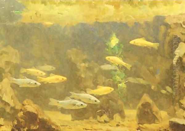 Underwater Oil Painting by Gerrit Willem Dijsselhof