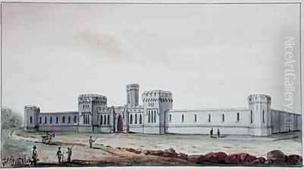 Penitentiary in Pennsylvania Oil Painting by Gustave de Beaumont