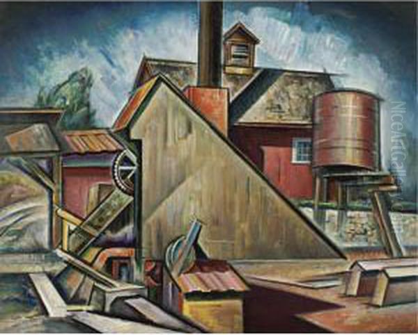 The Brick Yard Oil Painting by Charles Rosen