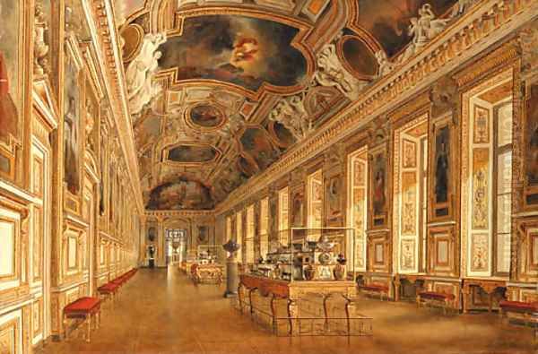 The Galerie d'Apollon, the Louvre Oil Painting by Victor Duval