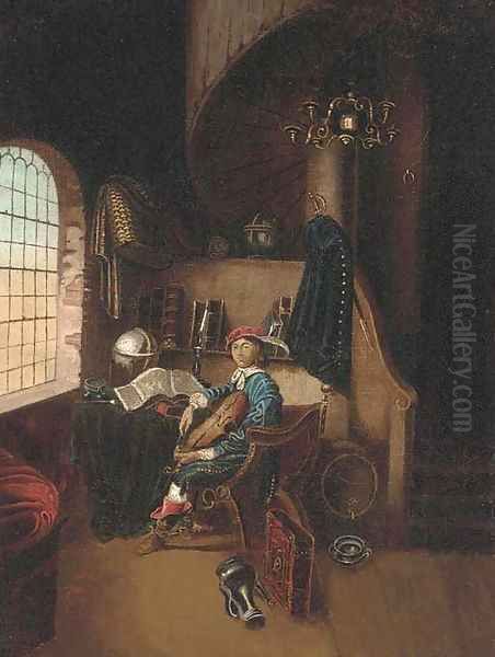 The pursuit of knowledge Oil Painting by Gerrit Dou