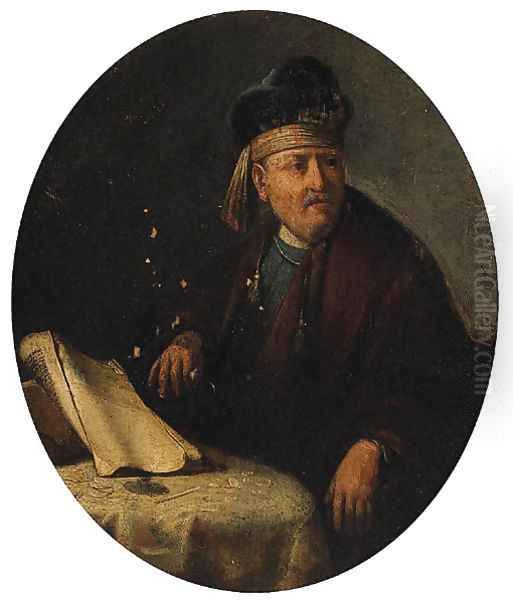 Portrait of a Man Oil Painting by Gerrit Dou